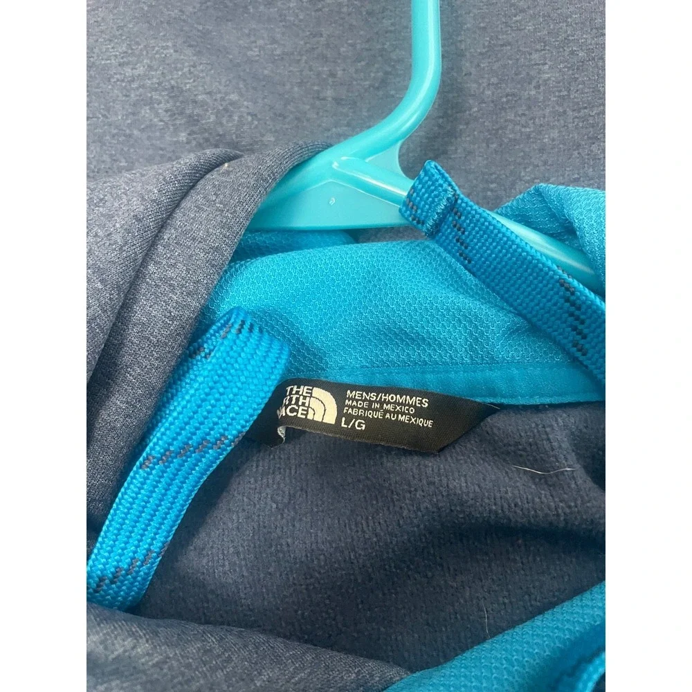 THE NORTH FACE blue cotton blend Hoodie Sweatshirt Men's L